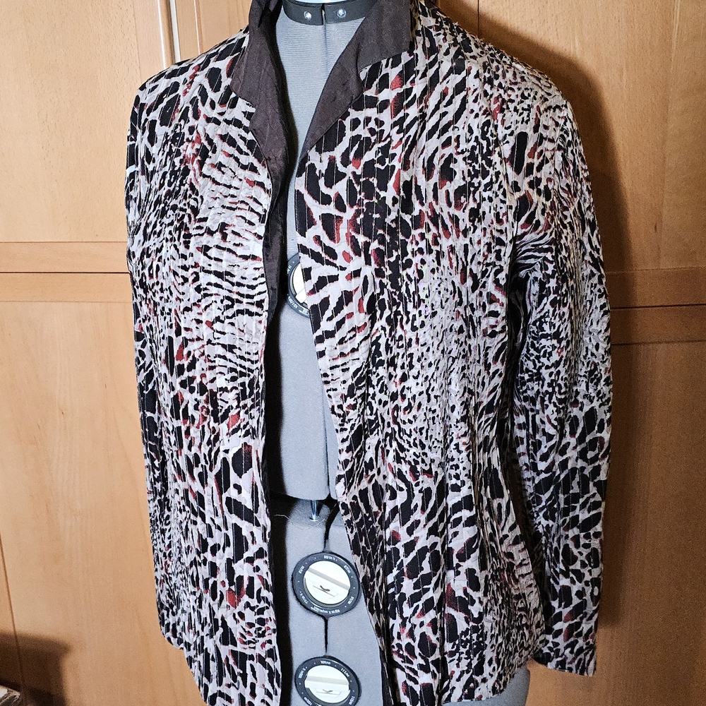 Stylish Animal Print Women's Jacket